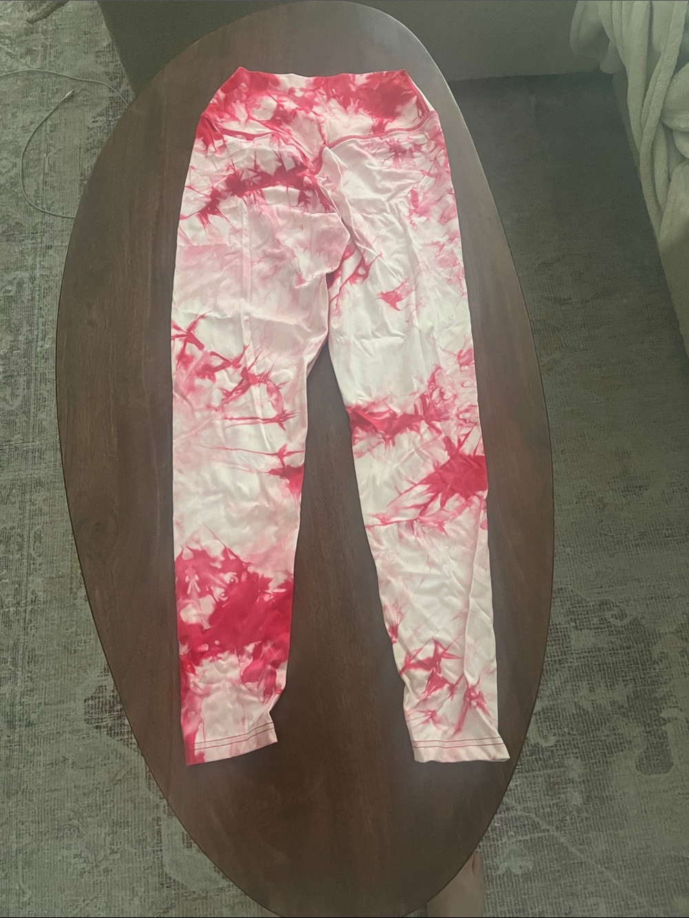 Balance Athletica Pink & White Tie-Dye Leggings vitality